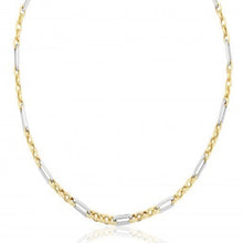 Load image into Gallery viewer, 9ct Yellow &amp; White Gold Link Necklace
