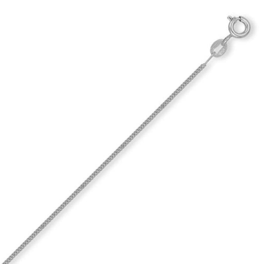 Sterling Silver Mini Curb Chain Necklace