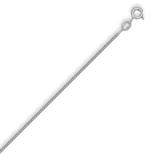 Sterling Silver Light Curb Chain Necklace