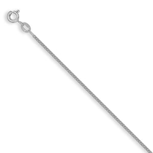 Sterling Silver Light Curb Chain Necklace