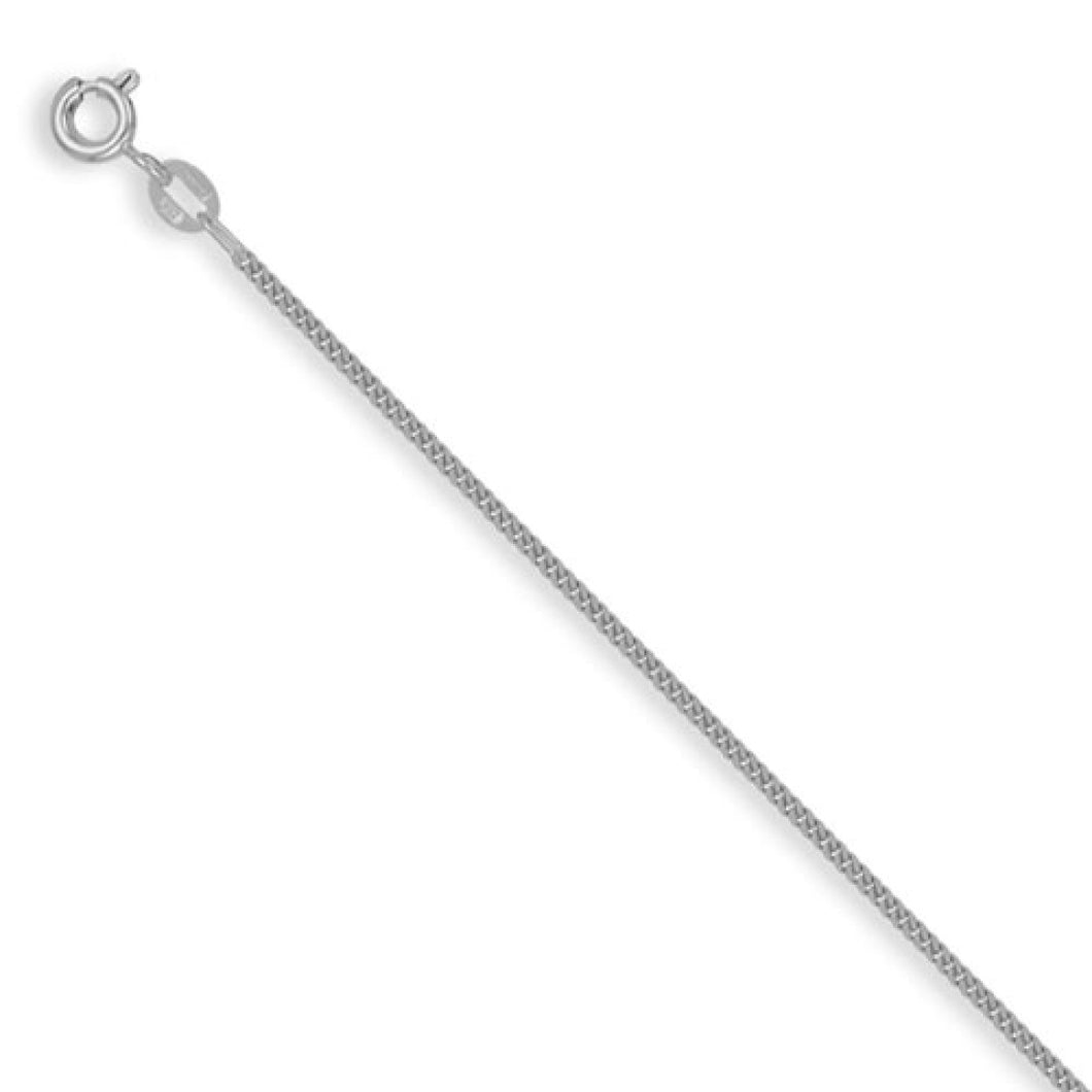 Sterling Silver Light Curb Chain Necklace