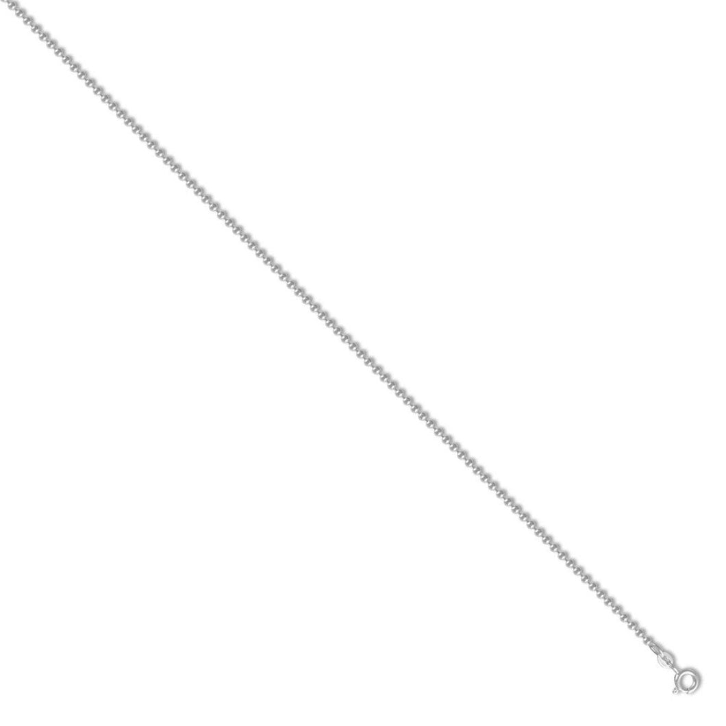 Sterling Silver Light Bead Chain Necklace