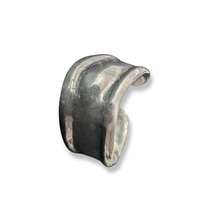 Load image into Gallery viewer, Sterling Silver Sculpted Wave Cuff Bangle
