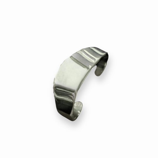 Sterling Silver Tapered Cuff Bangle