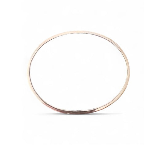Sterling Silver Screw Head Oval Bangle, view 2