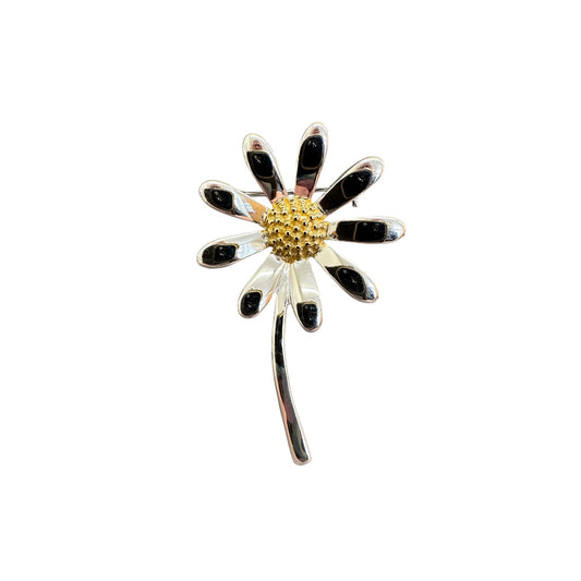 Sterling Silver Daisy Brooch