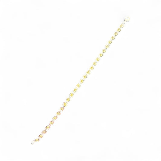 Sterling Silver Petite Daisy Bracelet