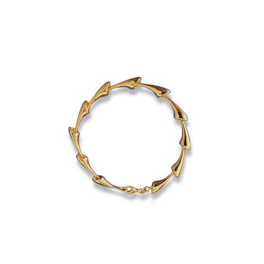 Gold Vermeil Honeysuckle Sculptural Bracelet