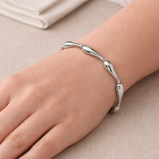 Sterling Silver Large Totty Bracelet, view 2