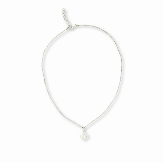 Sterling Silver Clover Pendant Necklace