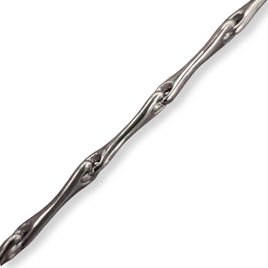 Sterling Silver Bone Link Bracelet, view 2