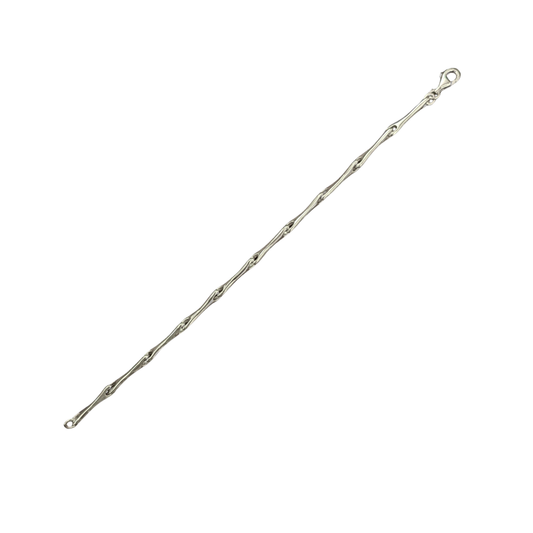 Sterling Silver Bone Link Bracelet