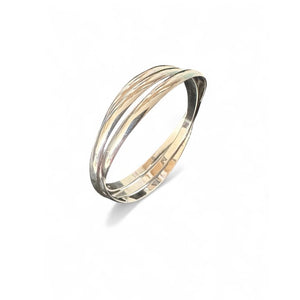 Urban Armour Sterling Silver Three Band Bangle