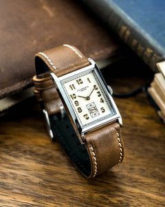 Centenary Watch Cream Dial Brown Leather