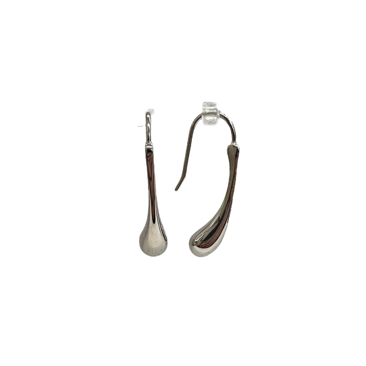 Sterling Silver Sculpted Drop Earrings