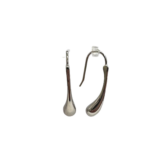 Sterling Silver Sculpted Drop Earrings