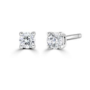 9ct White Gold claw set Diamond Studs from 0.15ct to 0.50ct