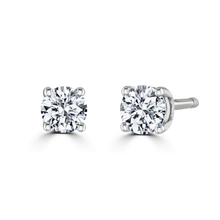 Load image into Gallery viewer, 9ct White Gold claw set Diamond Studs from 0.15ct to 0.50ct
