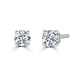 9ct White Gold claw set Diamond Studs from 0.15ct to 0.50ct