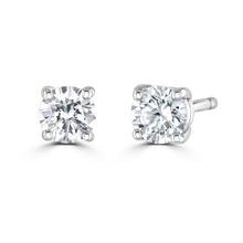 Load image into Gallery viewer, 9ct White Gold claw set Diamond Studs from 0.15ct to 0.50ct
