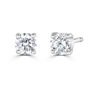 9ct White Gold claw set Diamond Studs from 0.15ct to 0.50ct