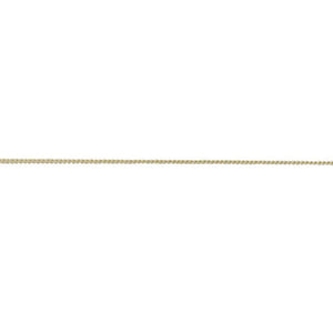 9ct Yellow Gold Chain - 0.8mm Close Curb