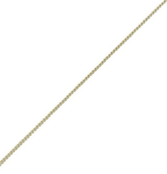 9ct Yellow Gold Chain - 0.8mm Close Curb