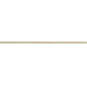 9ct Yellow Gold Chain - 1.1mm Close Curb