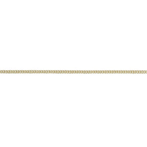 9ct Yellow Gold Chain - 1.1mm Close Curb 17"