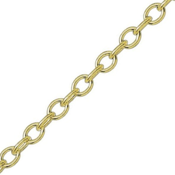 9ct Yellow Gold Bracelet - 3.91mm Trace Chain