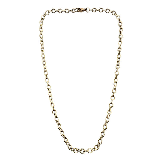 9ct Yellow Gold Necklace - 4.5mm Trace Chain