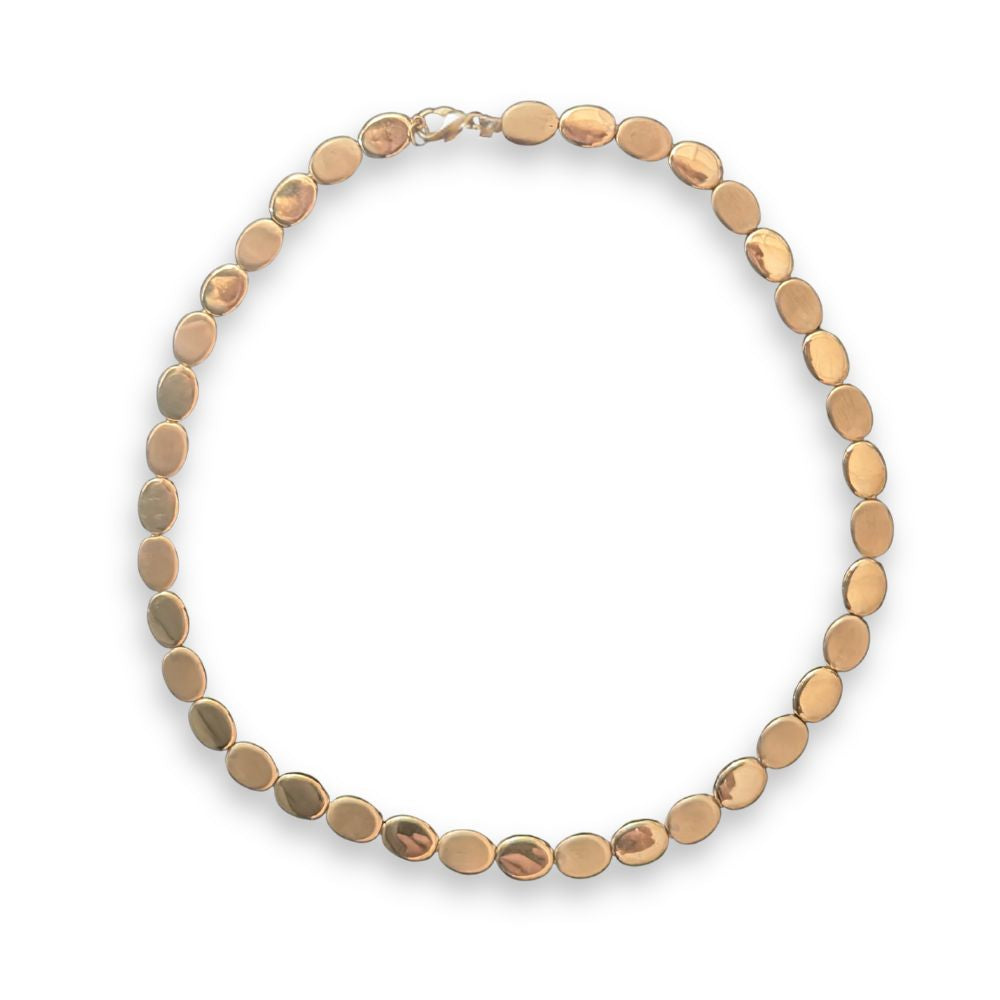 9ct Gold Pebble Link Necklace