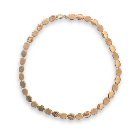9ct Gold Pebble Link Necklace