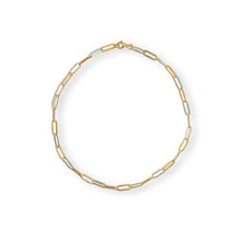 Load image into Gallery viewer, 9ct Yellow and White Gold Elongated Link Necklace
