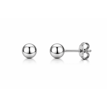 Load image into Gallery viewer, 9ct White Gold Ball Stud Earrings – 4mm
