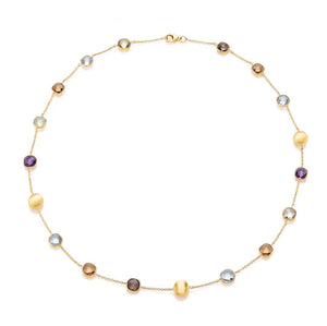9ct Yellow Gold Coloured stone Necklace