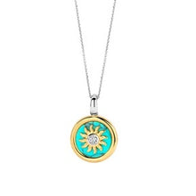 Load image into Gallery viewer, Ti Sento Turquoise Summer Sun Pendant
