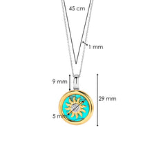 Load image into Gallery viewer, Ti Sento Turquoise Summer Sun Pendant

