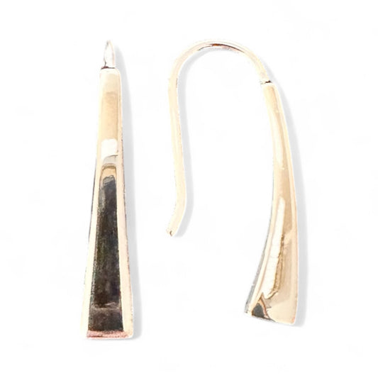Sterling Silver Shepherd’s Hook Drop Earrings