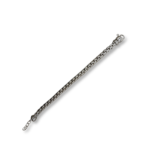 Sterling Silver Woven Link Adjustable Bracelet