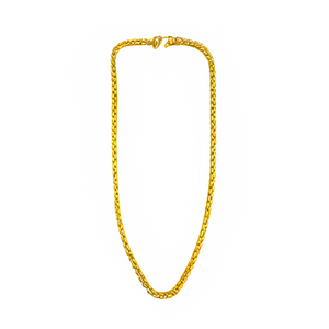 Gold Vermeil Polished Finish Link Necklace - 44cm