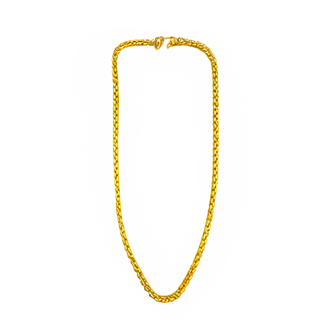 Gold Vermeil Polished Finish Link Necklace - 44cm