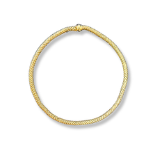 Load image into Gallery viewer, Gold Vermeil Woven Rope Collar Necklace
