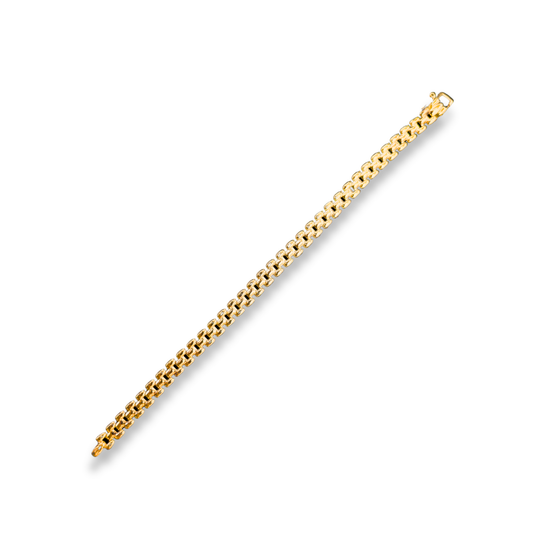 Gold Vermeil Cube Link Bracelet