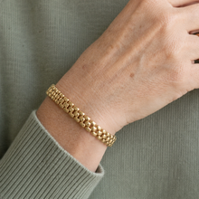 Load image into Gallery viewer, Gold Vermeil Cube Link Bracelet
