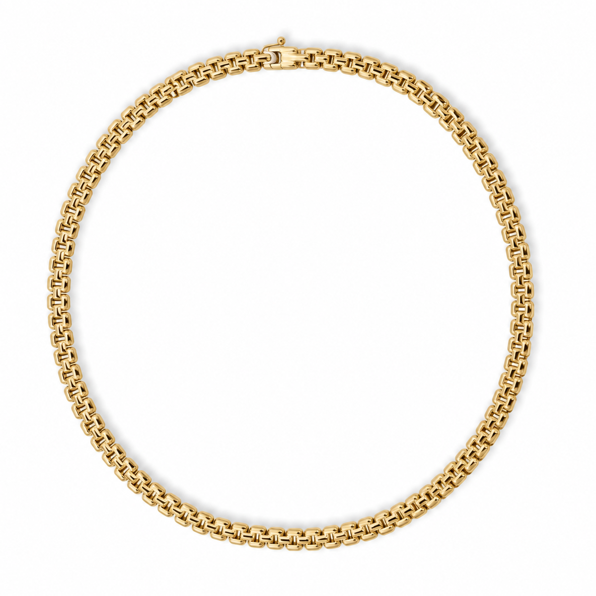 Gold Vermeil Double Row Link Necklace