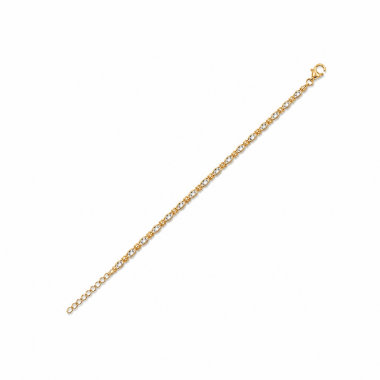 Gold Vermeil Marquise Link Bracelet