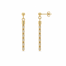 Load image into Gallery viewer, Gold Vermeil Marquise Link Earrings
