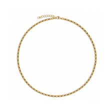 Load image into Gallery viewer, Gold Vermeil Marquise Black Stone Necklace
