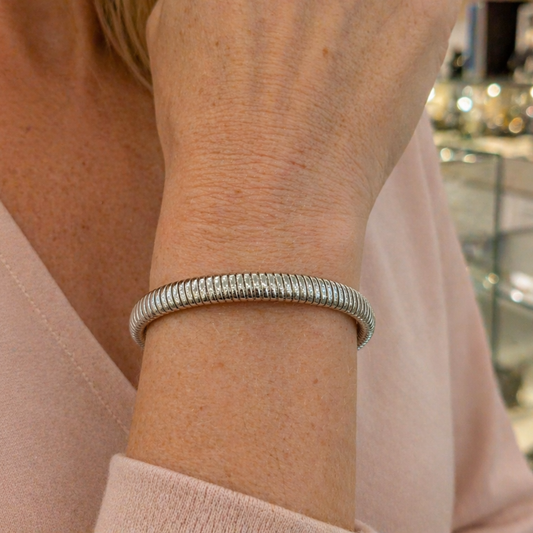 Sterling Silver Tubogas Bracelet, view 2